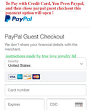 True Love Jewelry payment by pay pal