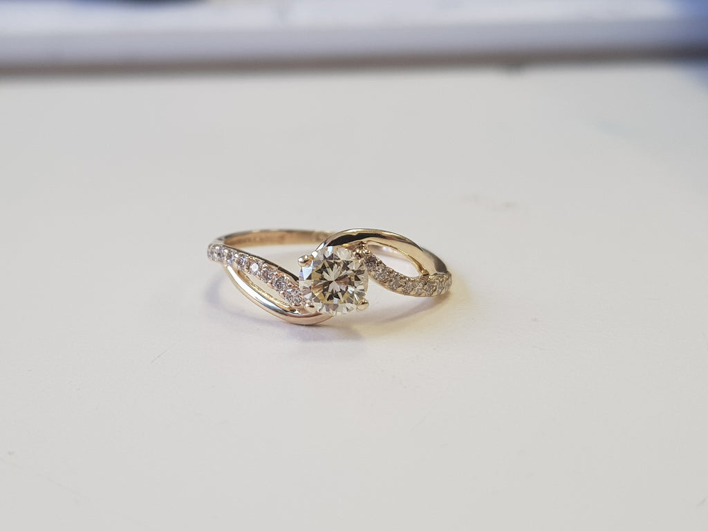 14K Yellow Gold Fancy Diamond Ring (Size 7) Made In India rm4248-062-ya -  Walmart.com