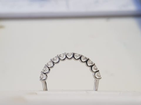 0.60 Carat Tw. diamond wedding band white gold ring