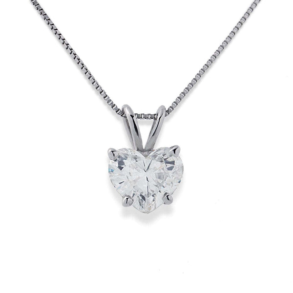 0.50 Carat Heart diamond solitaire necklace – True Love Jewelry