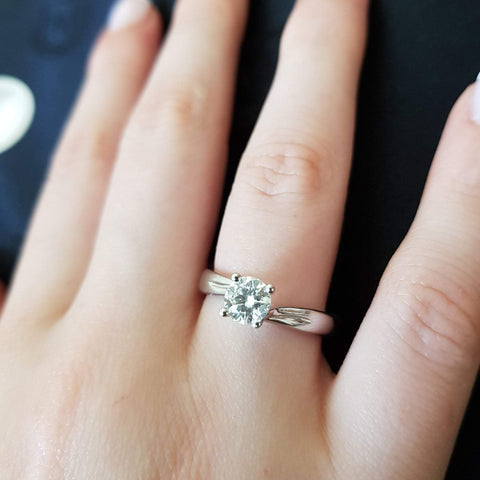 FINAL SALE! 1ct Trillion Cut Diamond Bypass Engagement Ring – Elite Fine  Jewelers