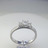 True Love Jewelry engagement ring Princess Cut engagement ring